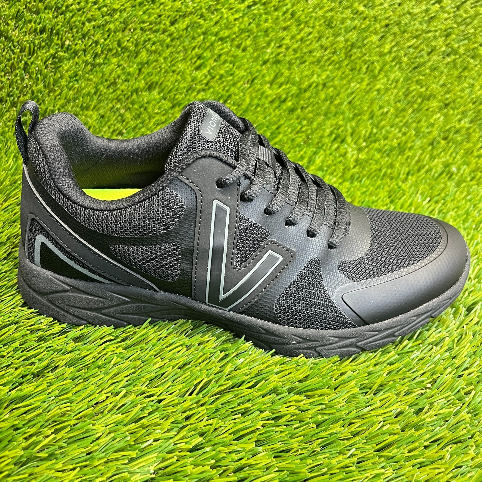 Vionic Miles II Womens Size 7D Black Athletic Running Walking Shoes Sneakers