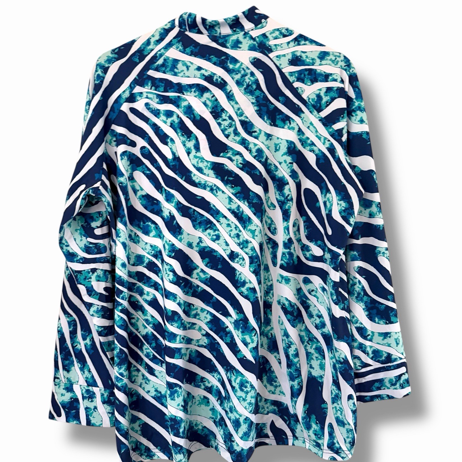 NEW ANA CLARE Briley Half Zip Pullover in Bengie XXL Outdoor Sun Protection UPF