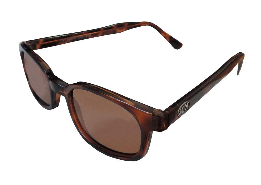 Original X-KD’s Biker Shade Polarized Sunglasses Tortoise Shell Frame w/ Amber