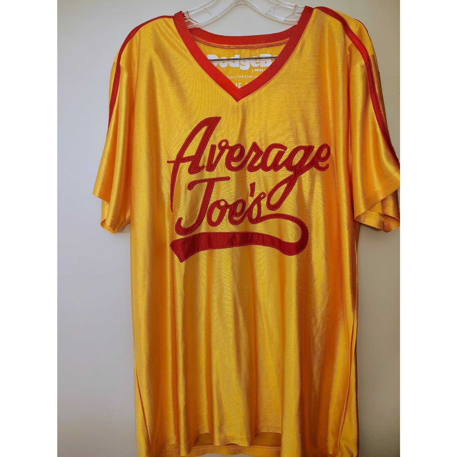 Dodgeball Average Joe’s Jersey & Shorts Set Yellow Red Large L Unisex