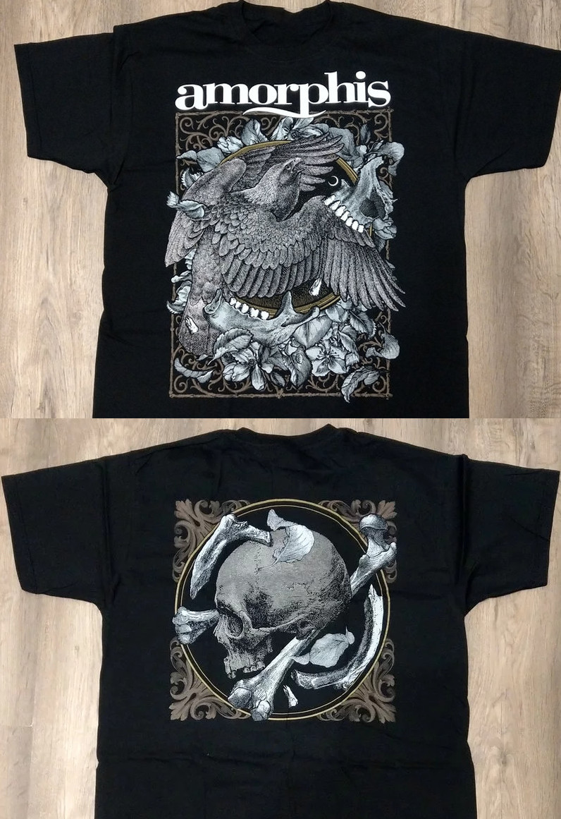 Amorphis Band Circle Tour Ablum Black T-shirt S to 5XL 2F1925