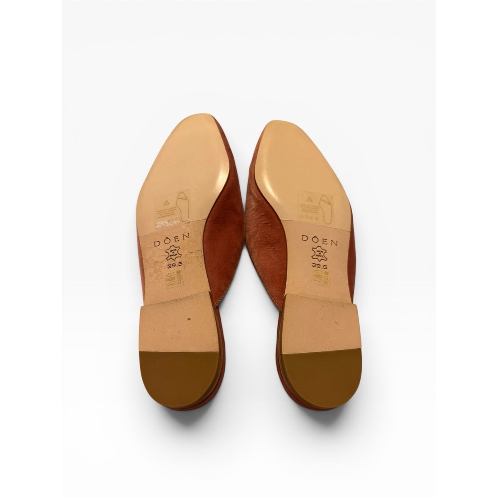 New Doen women’s The Wren Mules in dusty rose pink with dust bag SZ 39.5