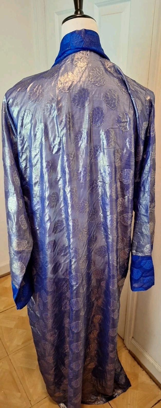 Long Purple/Gold Abaya Kaftan Modest Custom Tailor Made United Arab Emirates XL