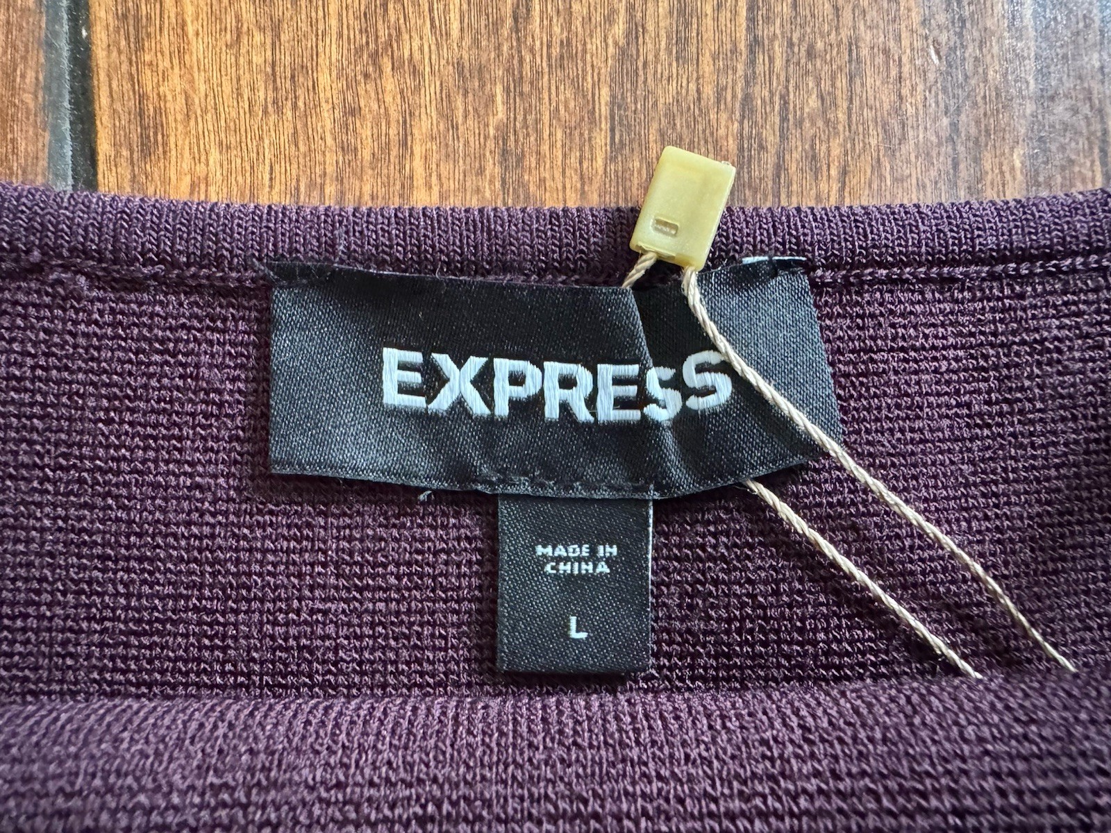 Express Women’s Purple Knit Square Neck Spaghetti Strap Cropped Cami Stretch L
