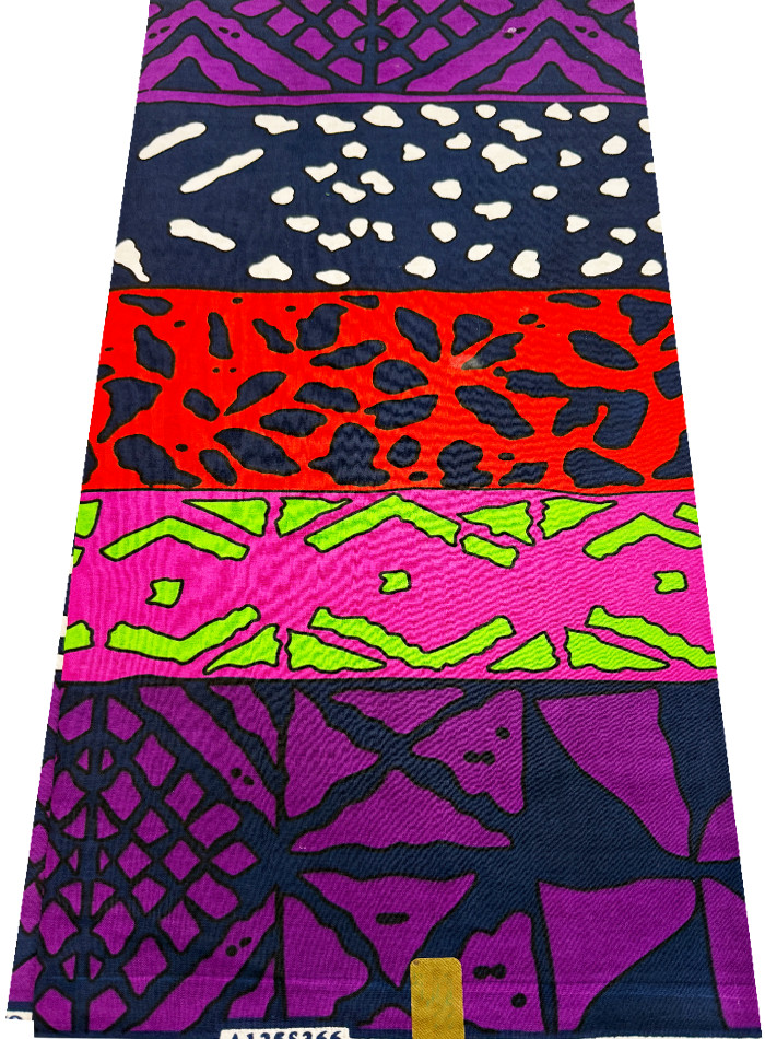 African Super Quality Wax Prints Sell by 6 Yards- Multi Color