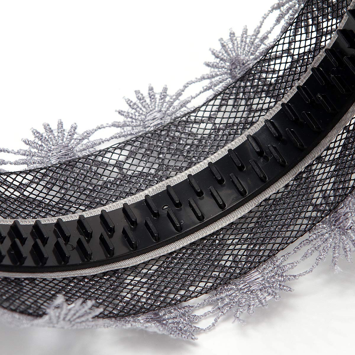 Non-Slip Multicolor Lace Headband Wide-Head Cutout Hard Headbands for Women and