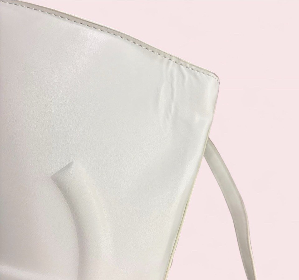 Telfar Medium White Tote/Shopping Bag w Draw String Bag