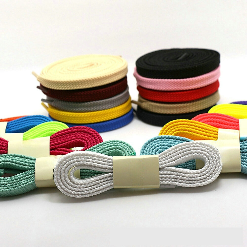 FLAT Athletic SHOE LACES 47″, 53″, 55″, Sport Sneaker Boot Shoe Strings