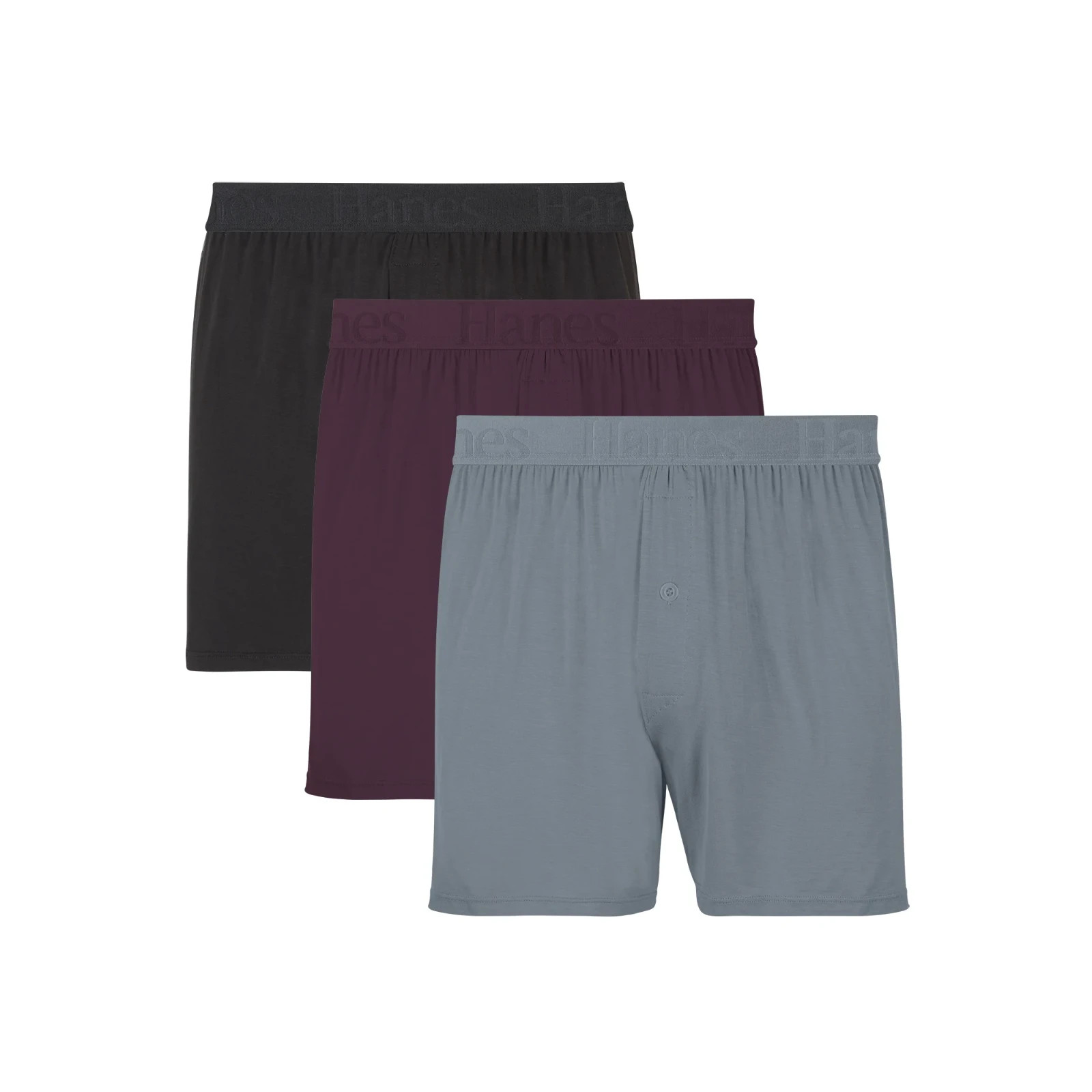 Hanes Men’s Size S 28-30 Boxer Briefs 3-Pack Supersoft Made Viscose From Bamboo