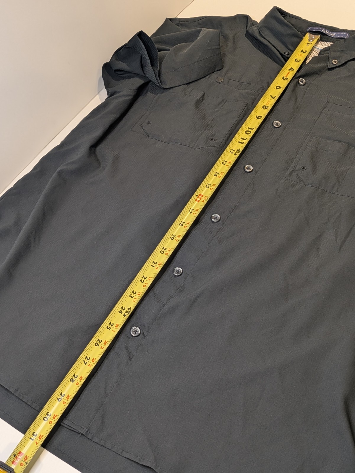 Columbia PFG Shirt Mens XL Tamiami Black Performance Fishing Vented Omni Shade