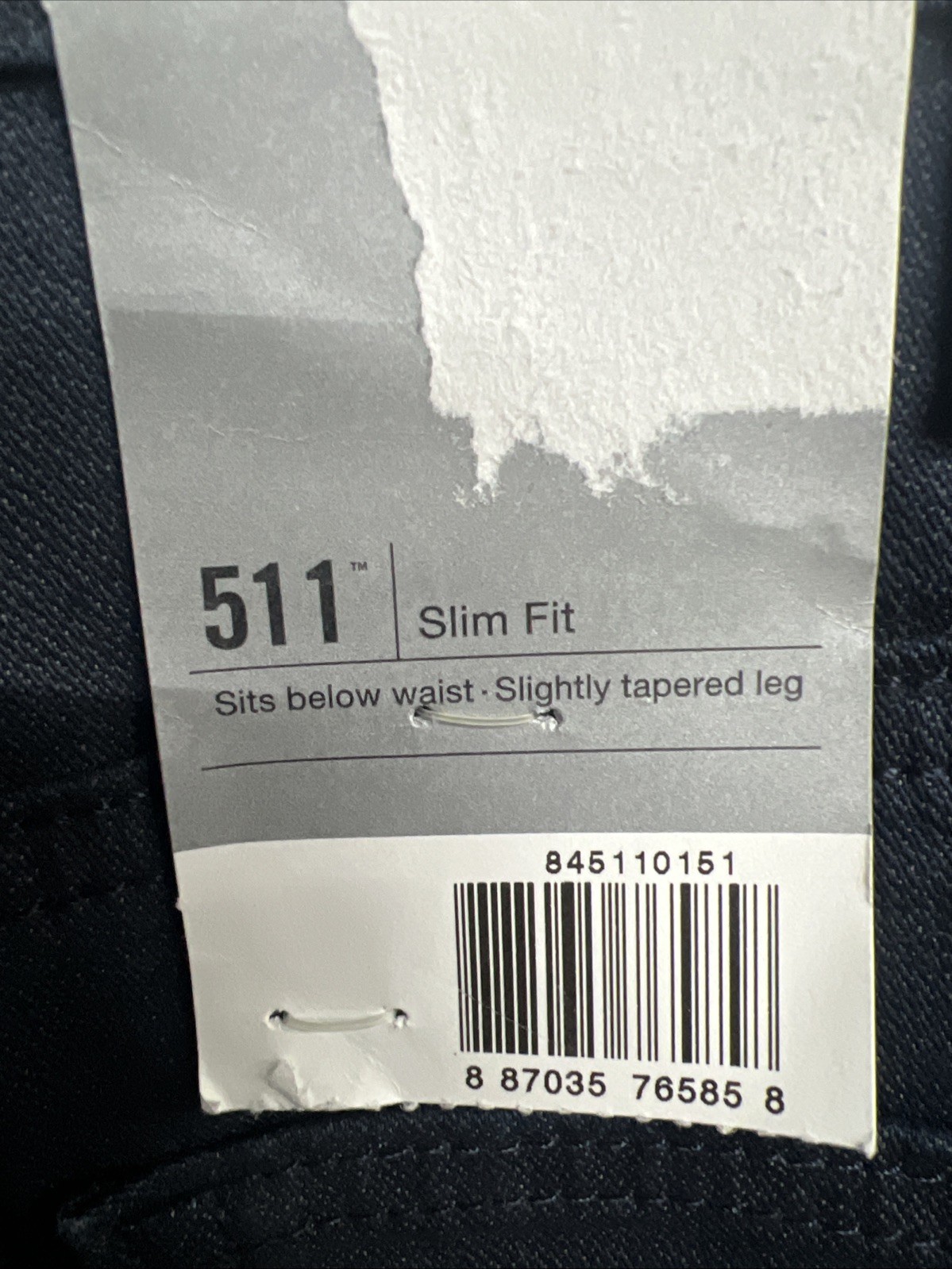 Levi’s 34 X 30 Slim Fit Stretch Sits Below Waist Slightly Tapered Leg Dark Wash
