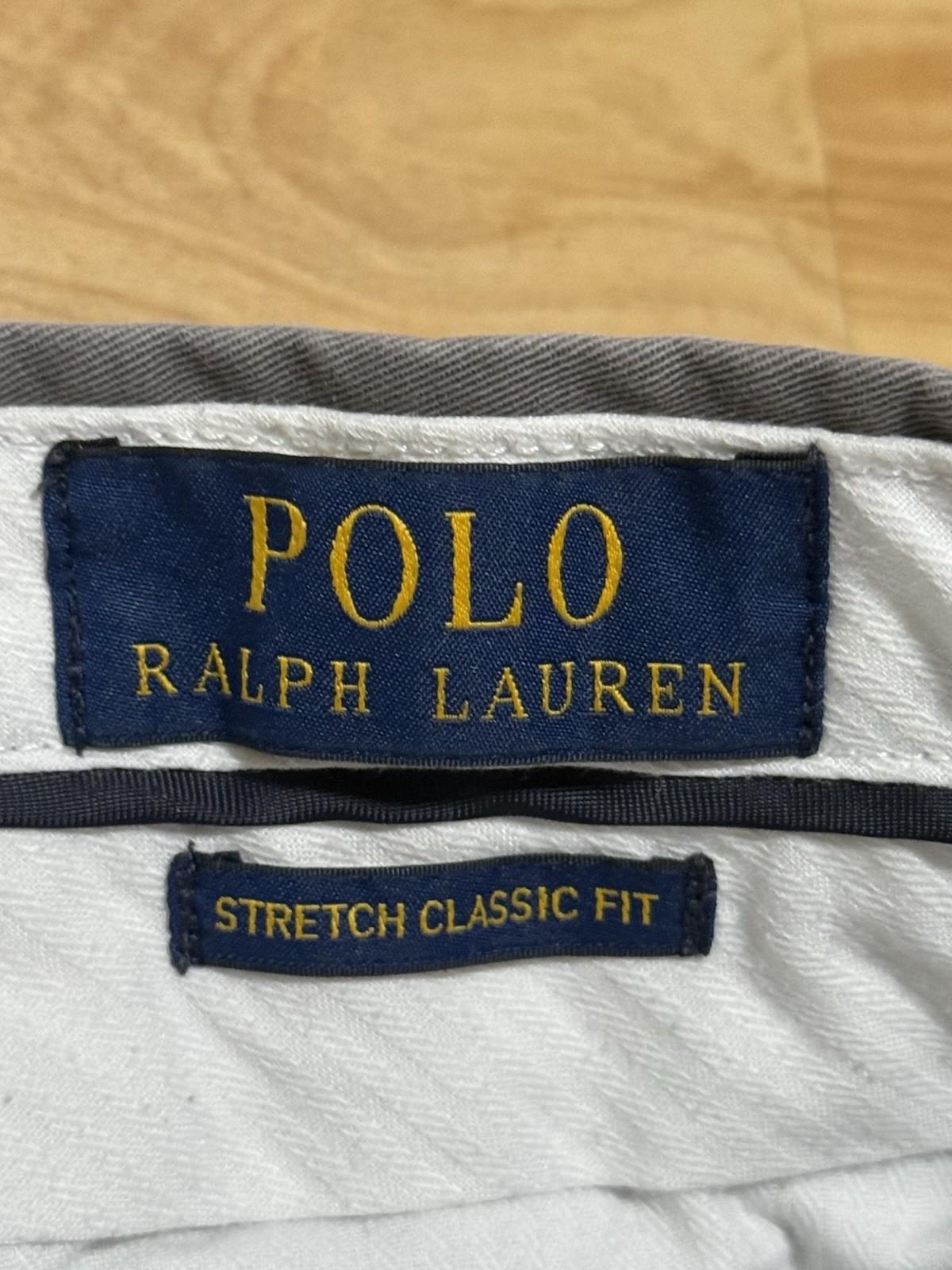 POLO RALPH LAUREN EMBROIDERED PONY LOGO ZIPPER FLY CHINO CASUAL SHORTS SZ 34