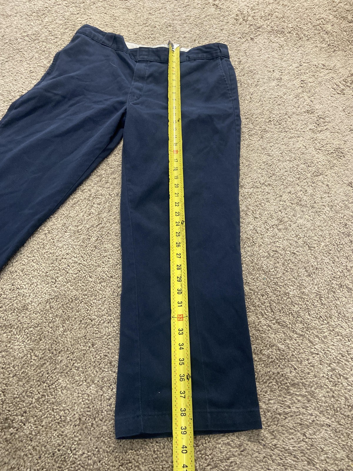 Dickies 874 Original Fit Pants Mens 38×30 Blue Chino Straight Leg Workwear