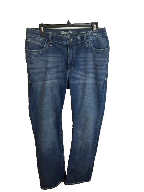 Wrangler Willow Women’s Ultimate Riding Jeans Straight Leg Size 15X34