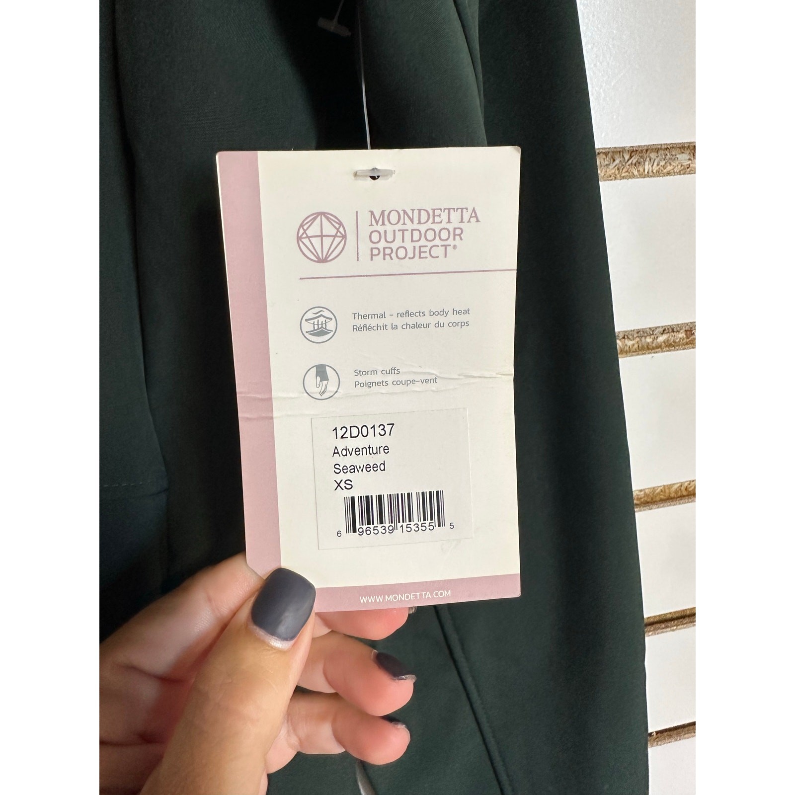 NWT Mondetta Outdoor Project Green Jacket XS Softshell Pockets