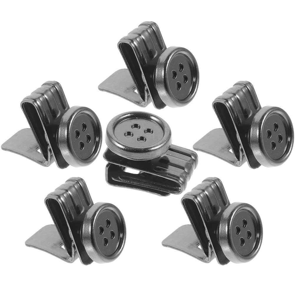 6pcs Metal Suspender Buttons for Mens Pants Hat Button Suspenders for Men
