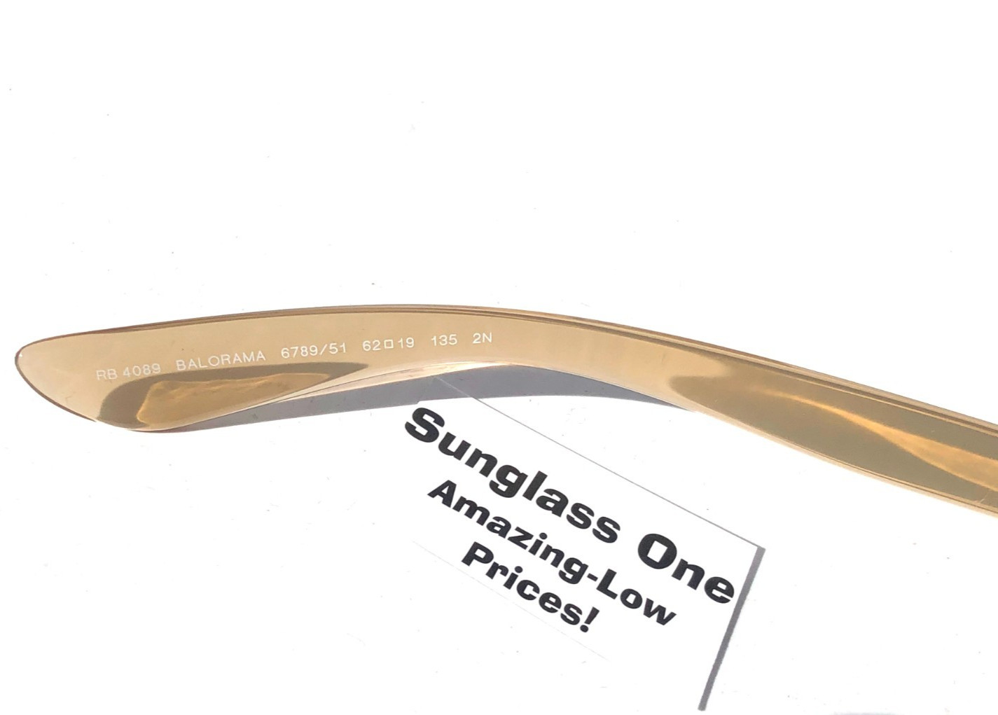 Ray Ban BALORAMA Opal Light Brown GRADIENT Brown Lens Sunglass RB 4089 6789/51