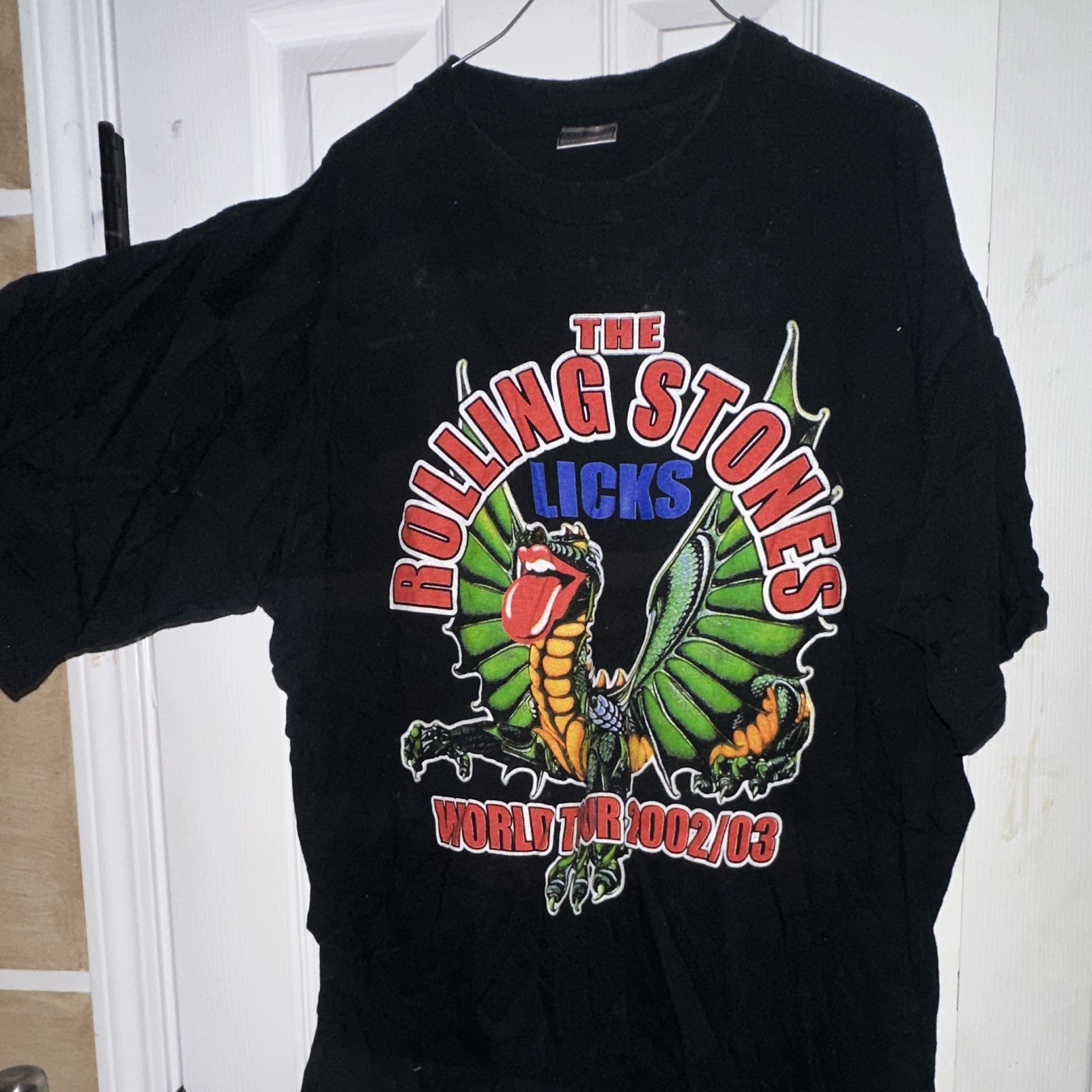Rolling Stones Vintage Y2K 2002/03 World Tour Concert T Shirt Sz XL