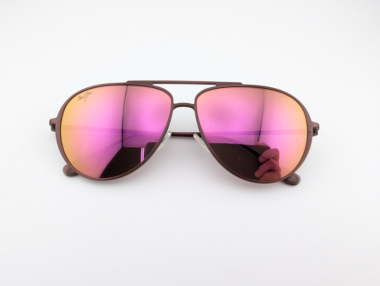 Maui Jim Sunglasses, MJ543-07M Shallows Matte Copper, 59-12-145, Titanium, Japan