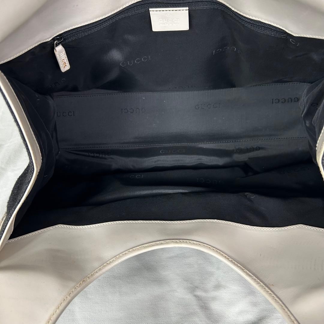 GUCCI Jackie Shoulder bag GG canvas leather black Vintage Authentic From Japan