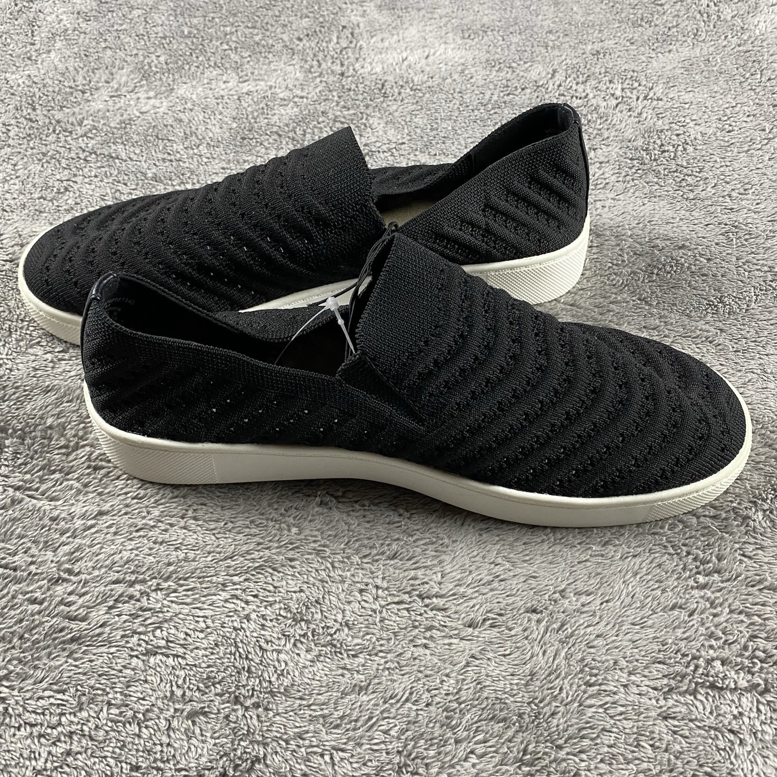 Mountain Sole Knit Slip On Sneaker Womens 8 Black