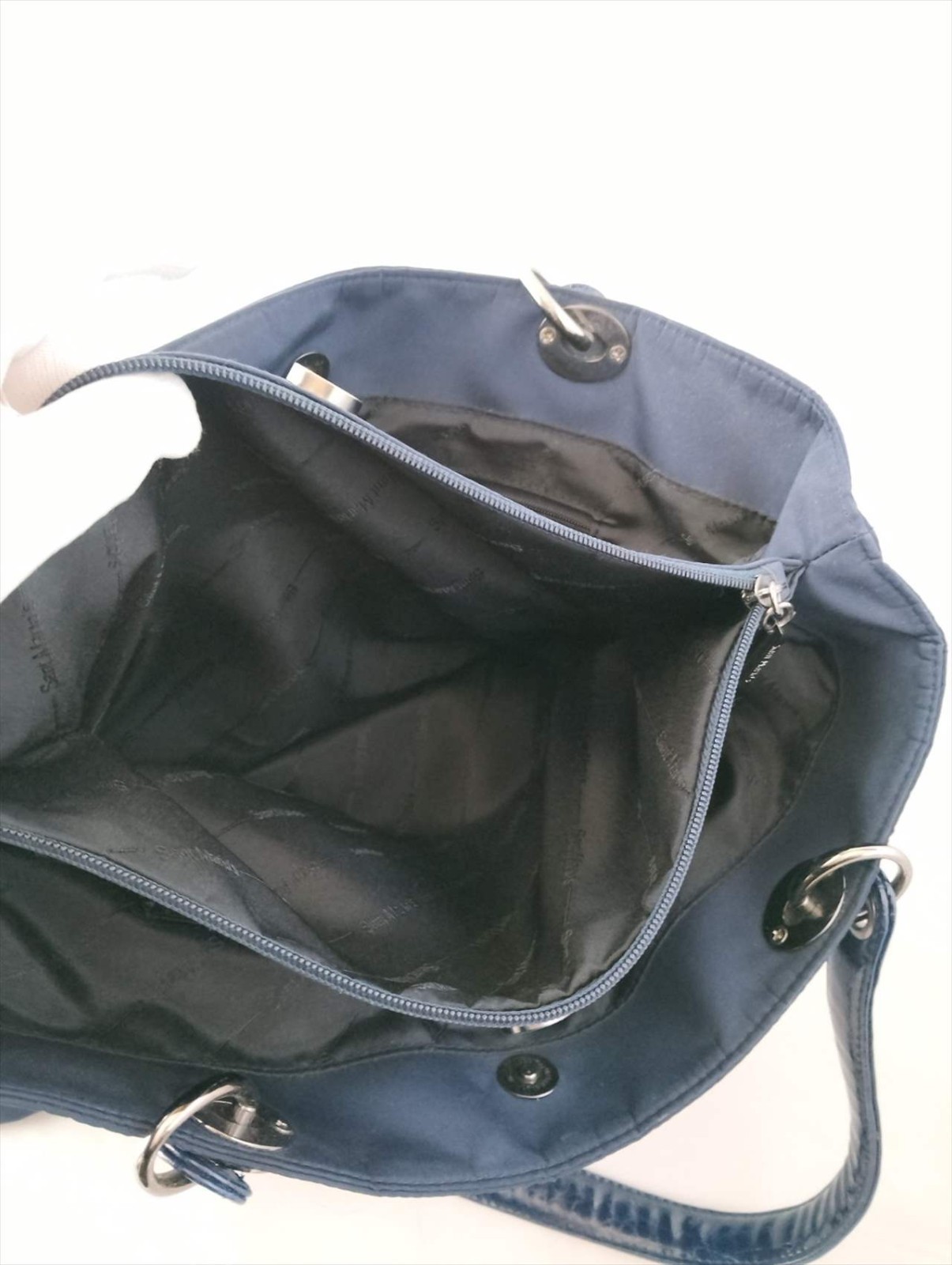 SANT MARIOS Leather Shoulder Bag Blue Size: W:15.7×H: 11.4in. [Unused] Italy