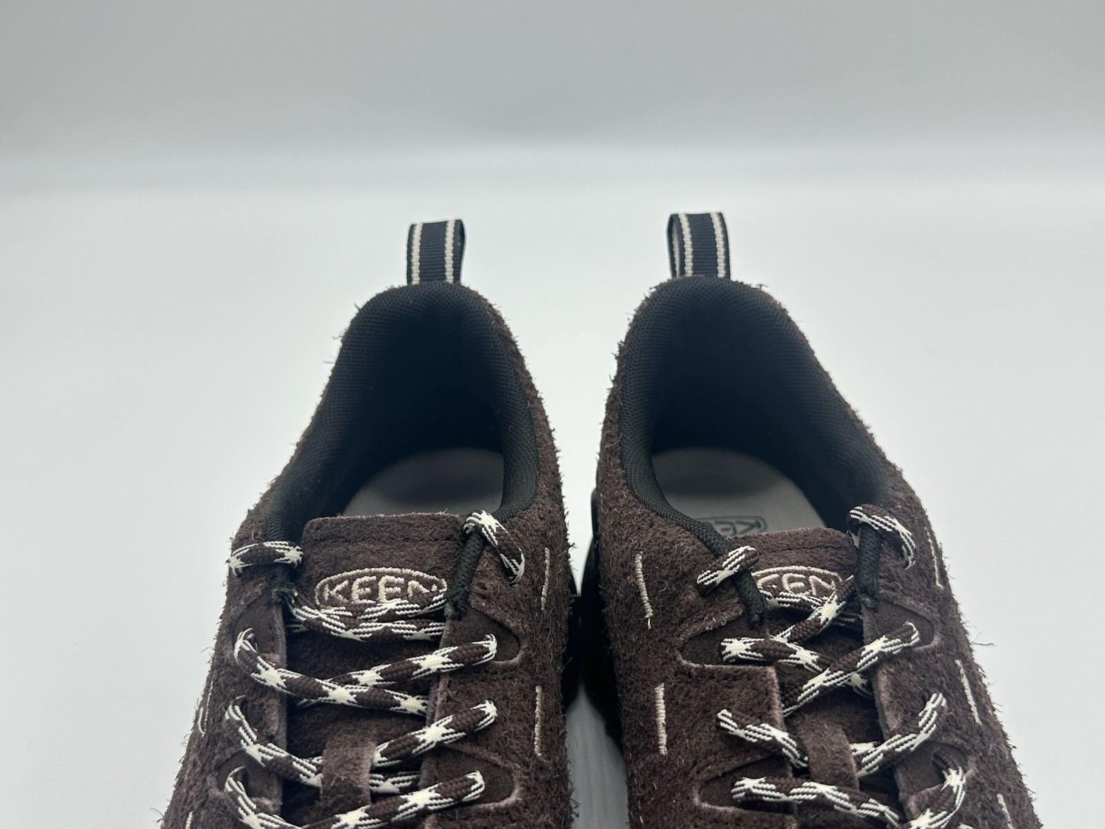 KEEN Jasper Zionic Low Men’s Size 9 Hiking Trail Shoes Brown Java Furry Suede