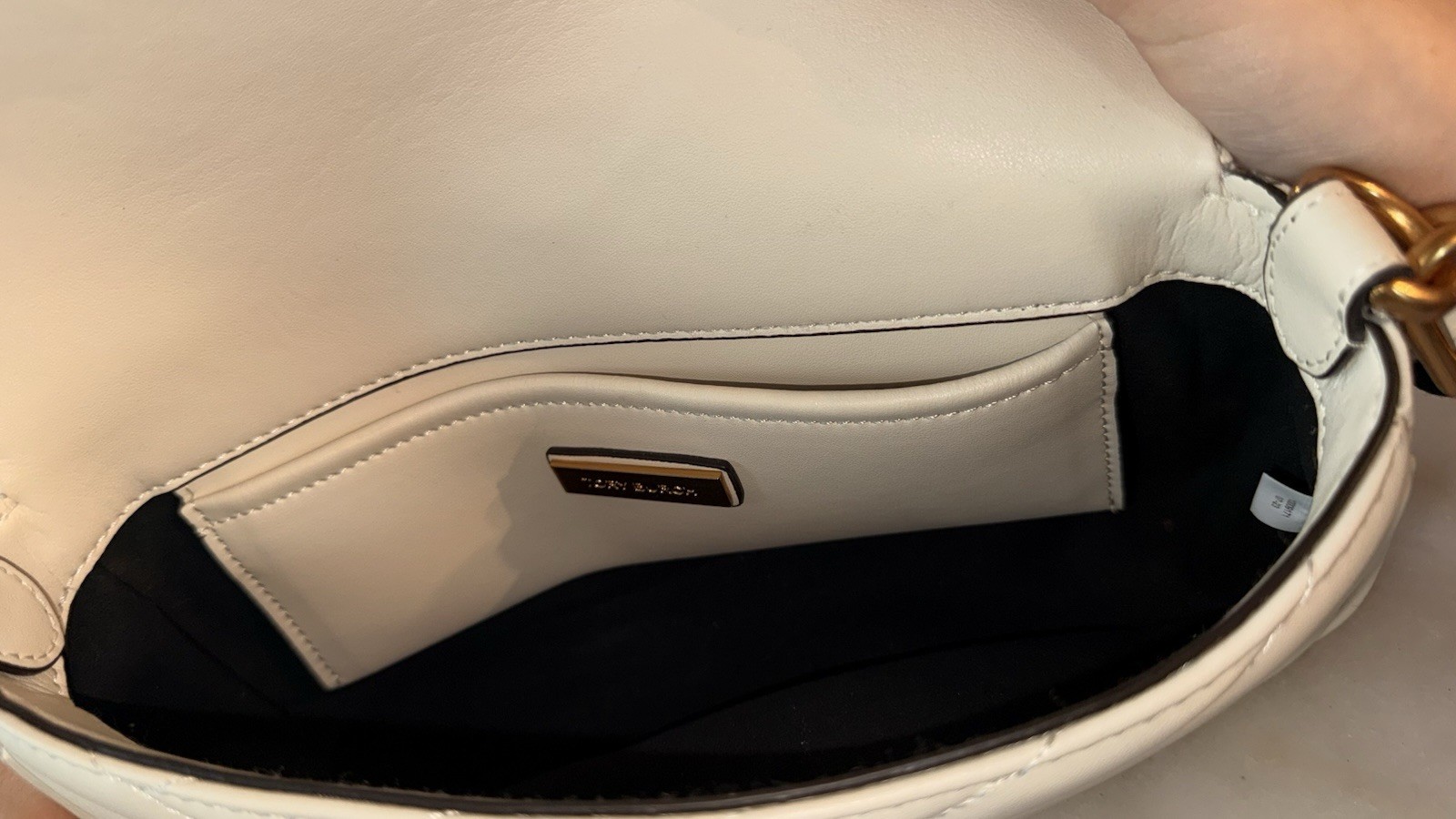 NEW Tory Burch Kira Chevron Shoulder Bag Ivory – Luxury Gift Wrapped with Origin