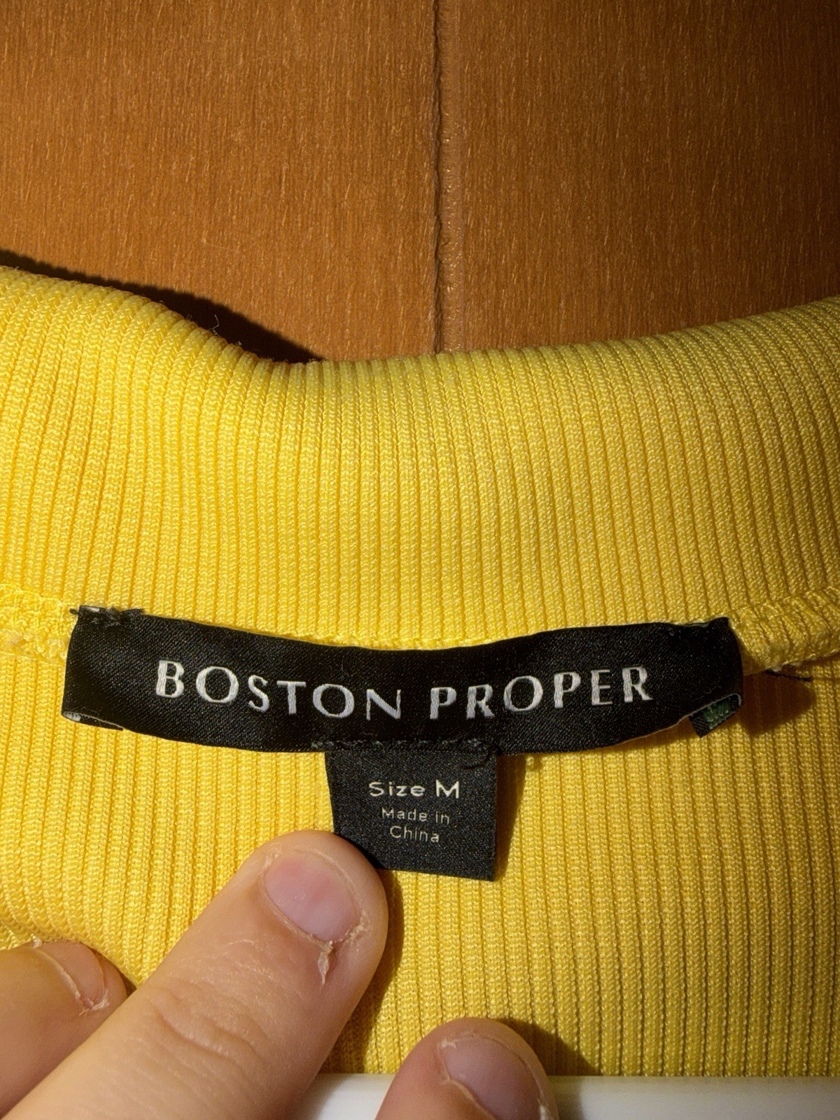 Boston Proper Sport Dress Sz M Sleeveless Yellow Stretch