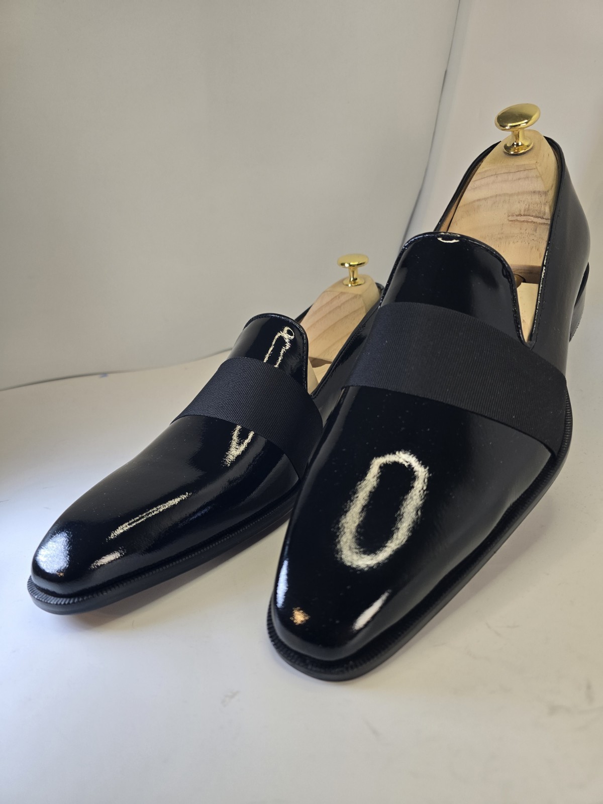 Men’s Vai Now Black Patent Elegant Shoes No.40/41/42/43/44 Made in