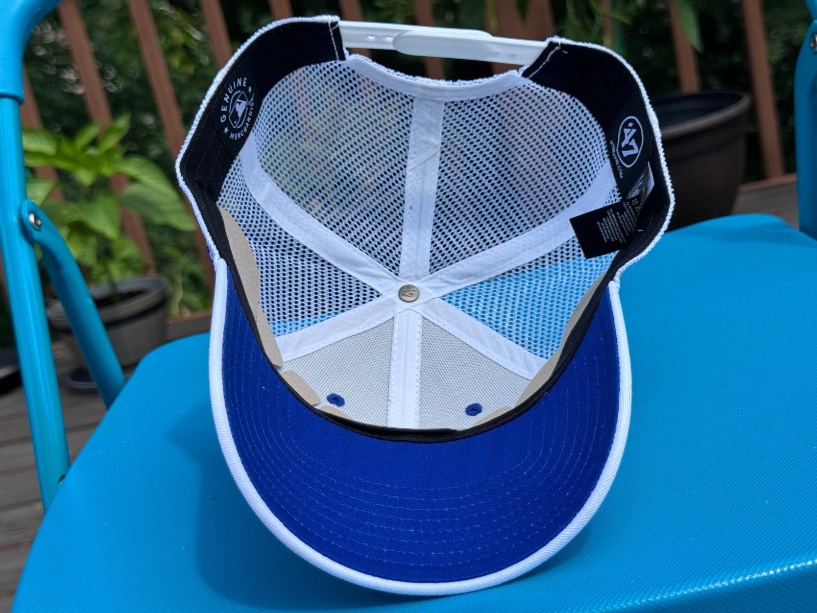 LOS ANGELES DODGERS ’47 MVP Trucker Adjustable Cap Hat MLB $36 Royal Blue White