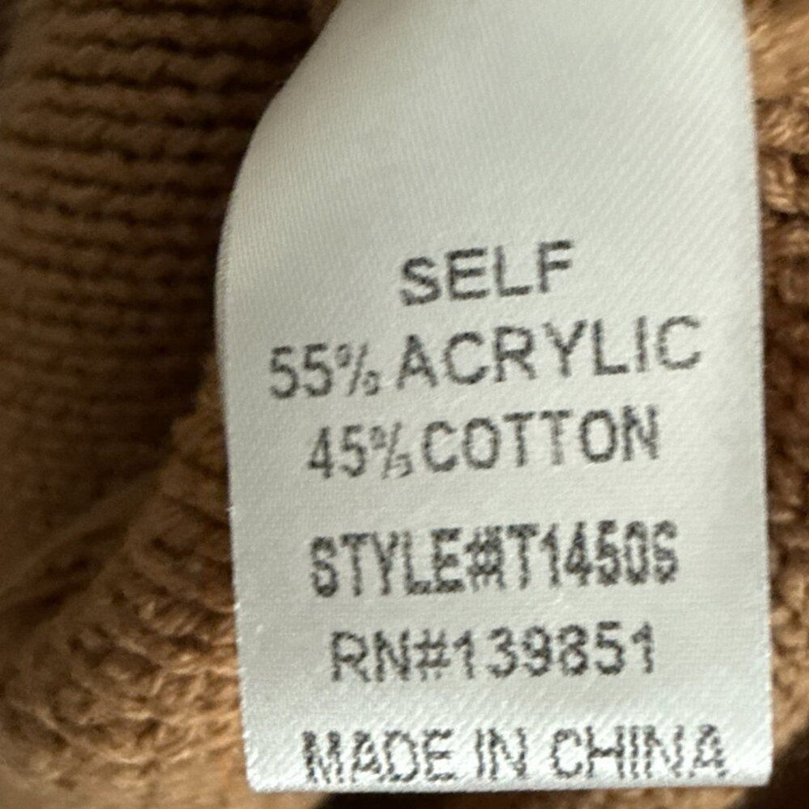 ODDY Discover More Sweater Size: S/M Tan NEW WITH TAGS