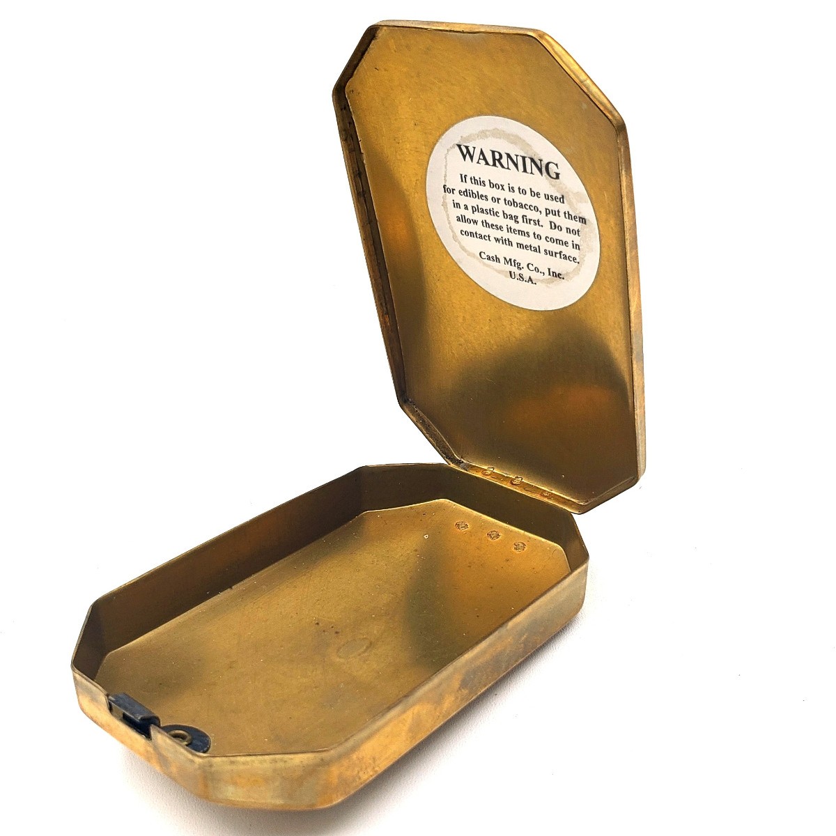 Vintage Brass Trinket Case