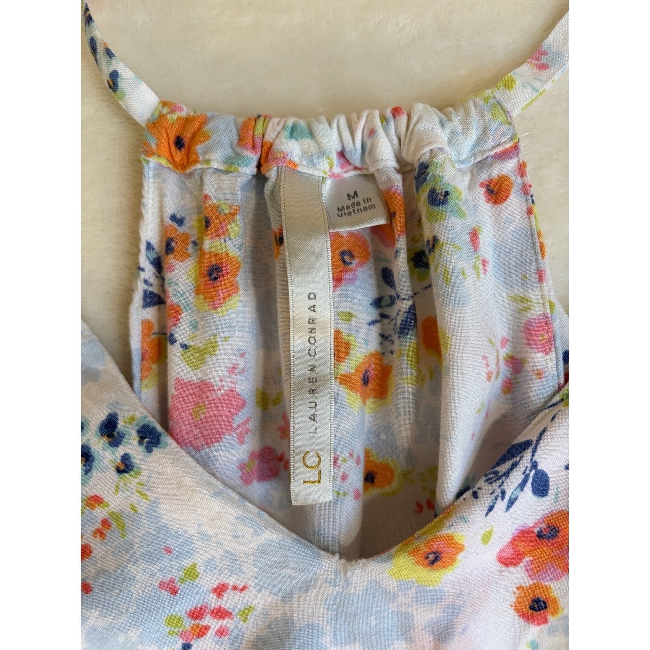 LC Lauren Conrad Floral Ruffle Maxi Dress – Size M