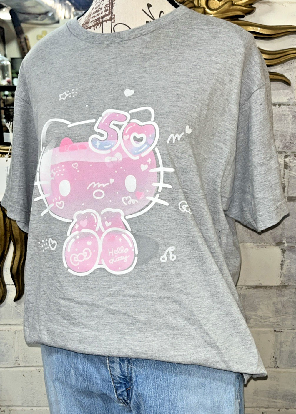Sanrio 50th Anniversary Hello Kitty T-Shirt (Women’s L)