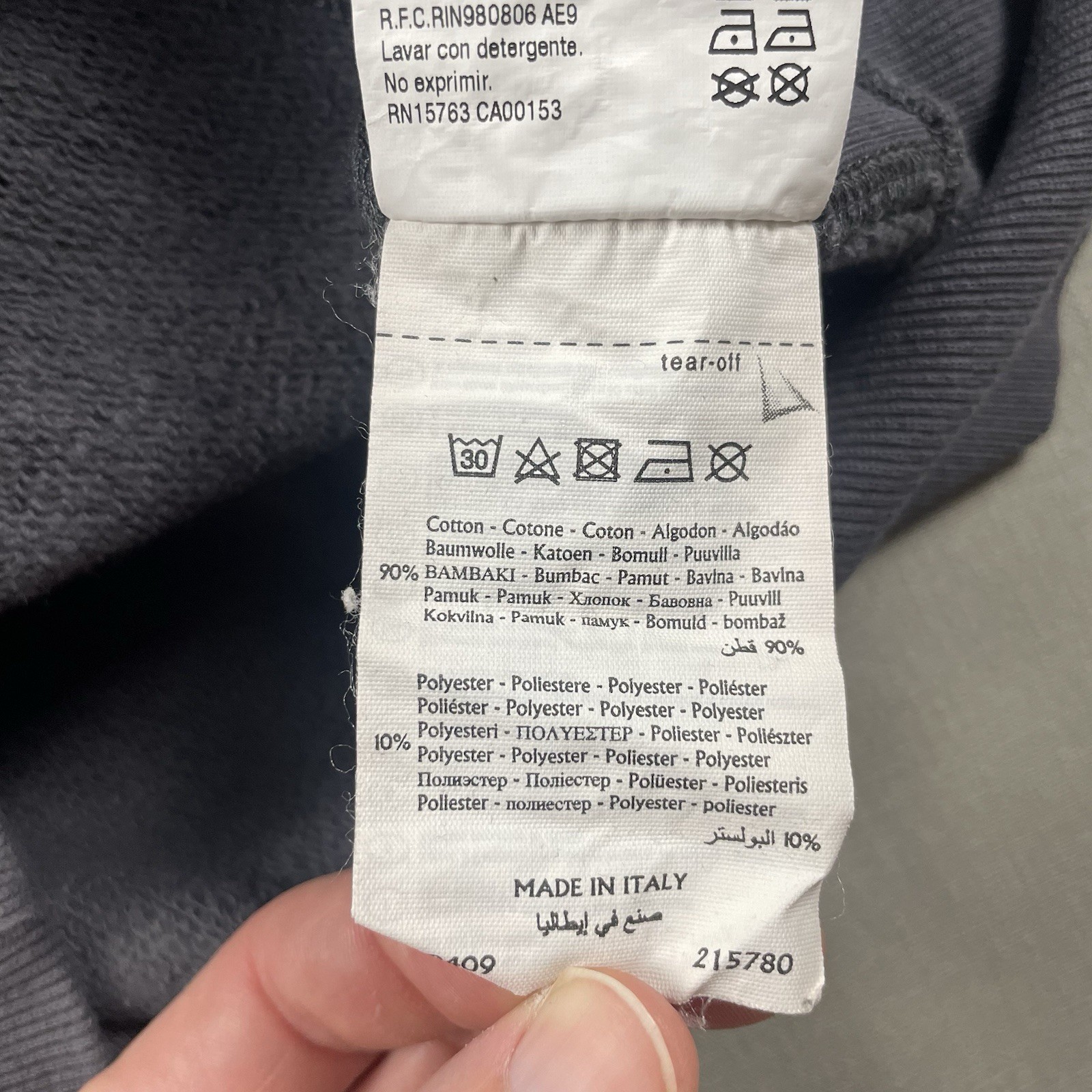 Champion Reverse Weave Warmup Sweatshirt Men’s Medium London Logo MADE IN ITALY