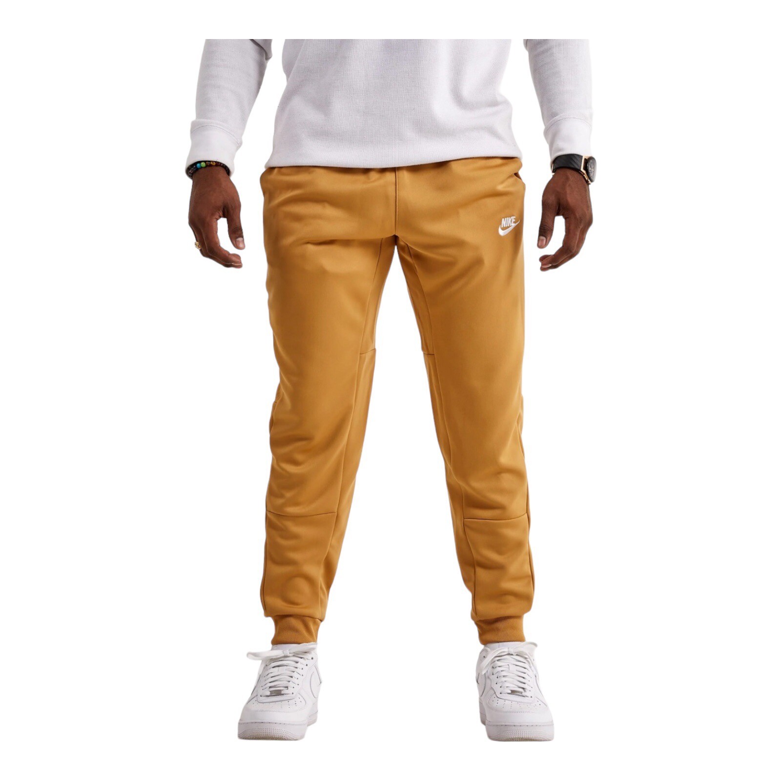 Nike Sportswear Tribute Joggers Pants Gold DA0007-722 Men’s Size Small