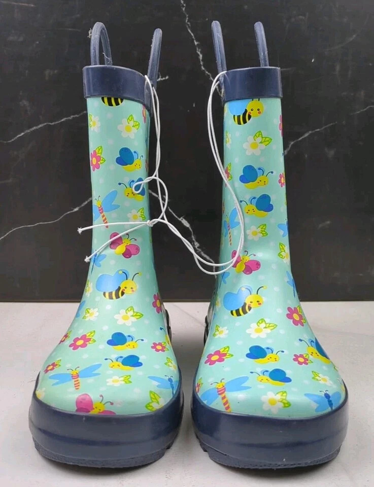 Mucky Wear Children’s Waterproof Patterned Loop Boot, Multi-Color, multi SZ