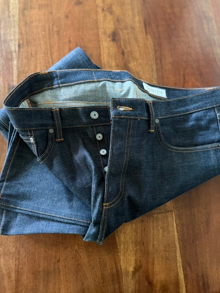 #75 OKAYAMA STANDARD Stretch Denim Straight Leg Jeans Men’s Size 38 x 36L