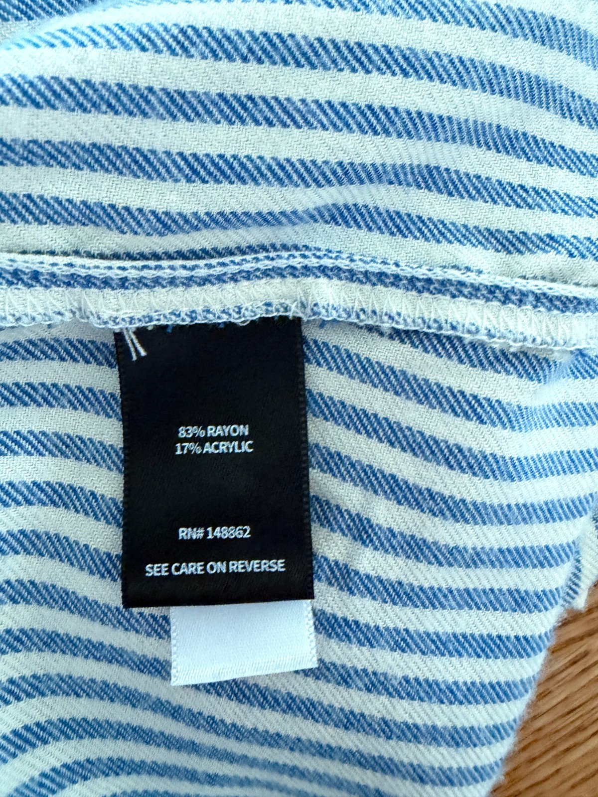 Torrid Super Soft Ruffled Front Striped Button Up Blouse 2x Blue White Striped