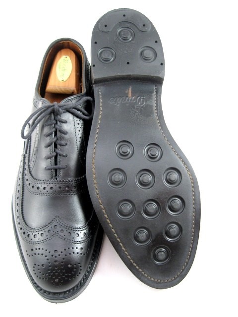 Allen Edmonds “MCALLISTER” Wingtip Oxfords 8 EEE Black DAINITE SOLES(618N)