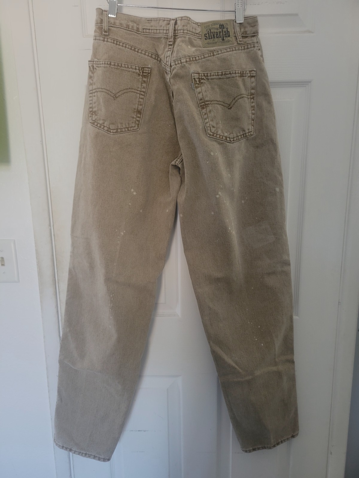 Levi’s SilverTab Baggy Tapered Beige Jeans Purple Label 31×34 (Read Discription)