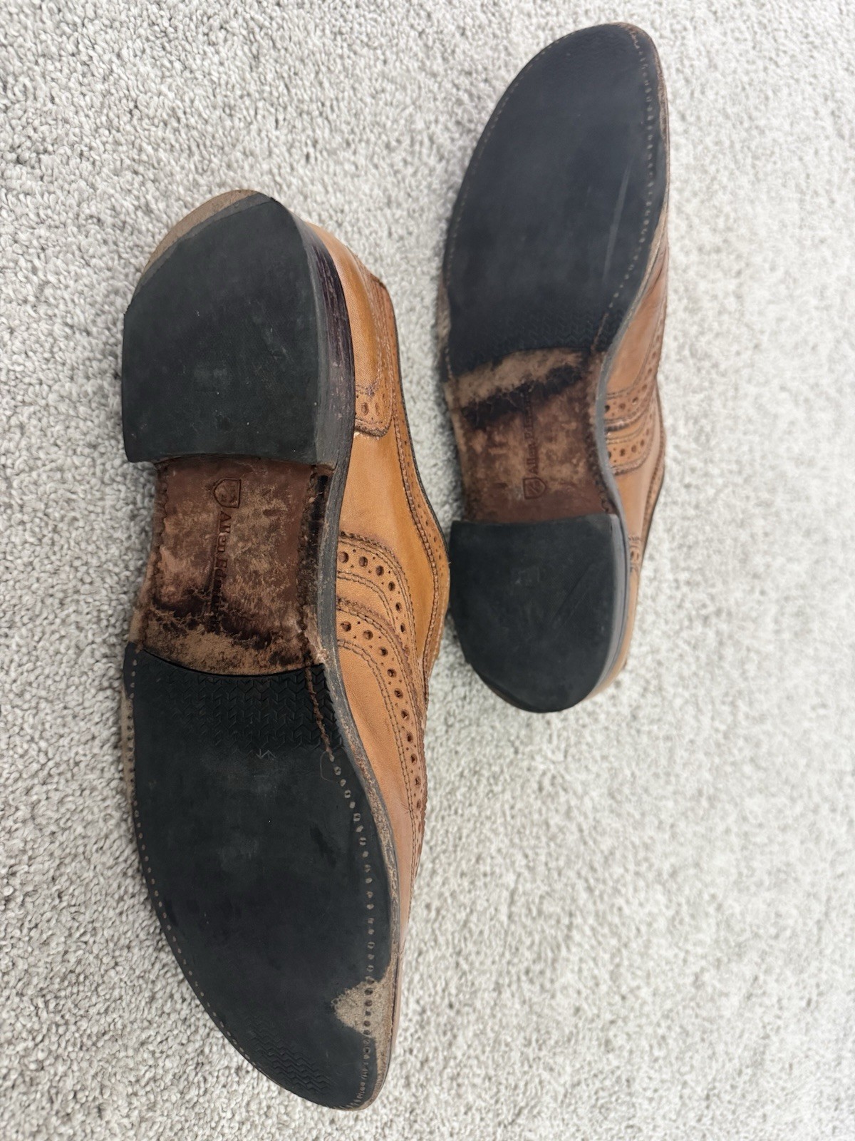 Allen Edmonds Shoes Mens 9 D Leather Mcallister Wingtip Oxford Dress
