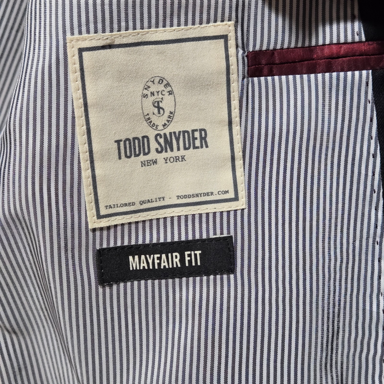 Todd Snyder Mayfair Fit Blazer Men’s 46R Gray 100% Wool Made USA Sport Coat