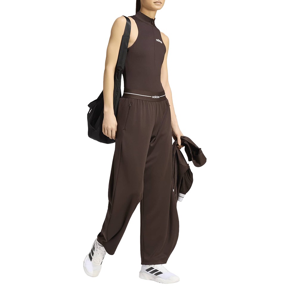 adidas Hyperglam Barrel Joggers Womens Brown Casual Athletic Bottoms SB1158-KF41
