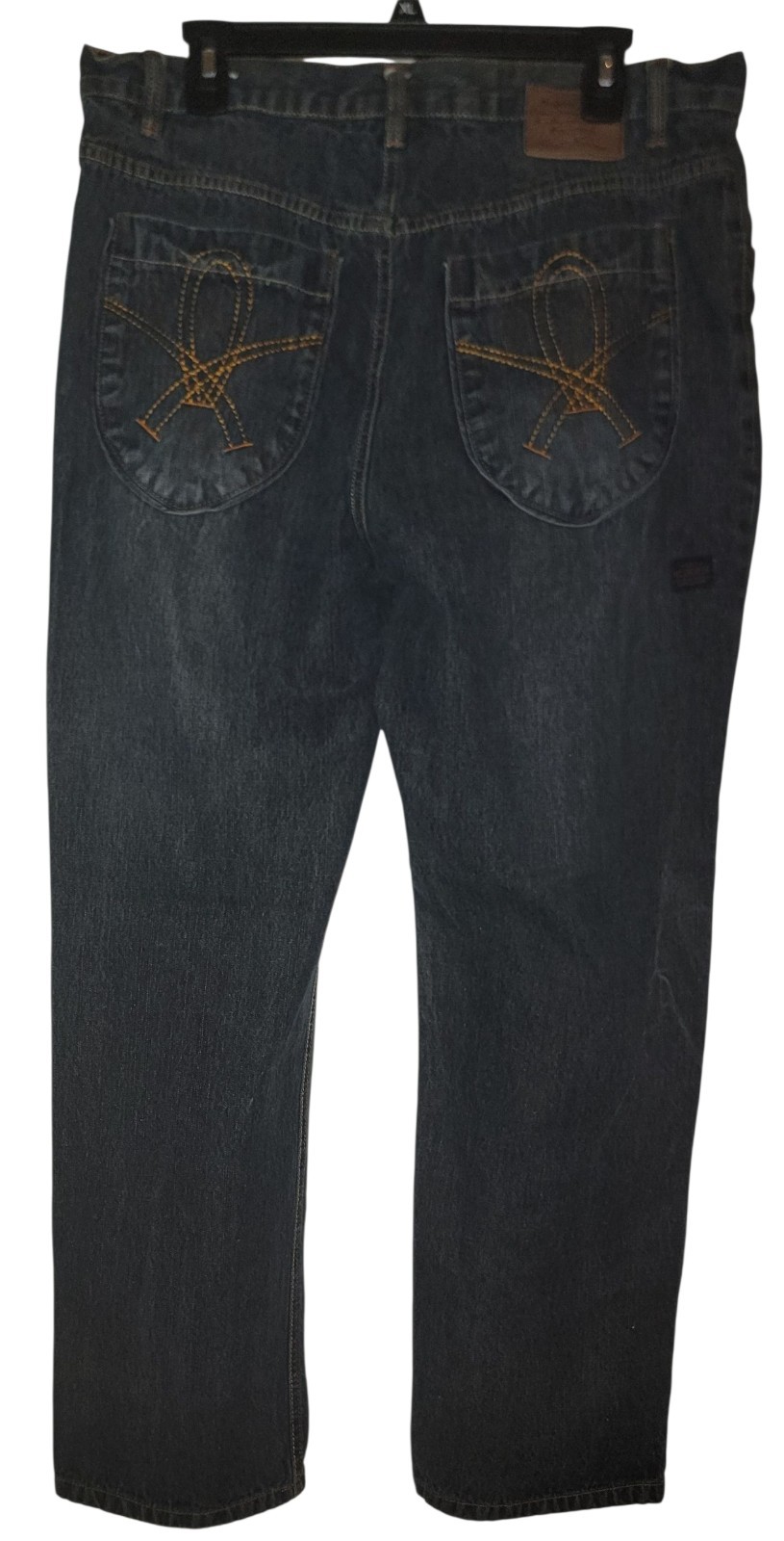 Y2k Phat Farm Sz 36 Mens Dark Wash Bootcut 90s Grunge Hip Hop Denim Jeans