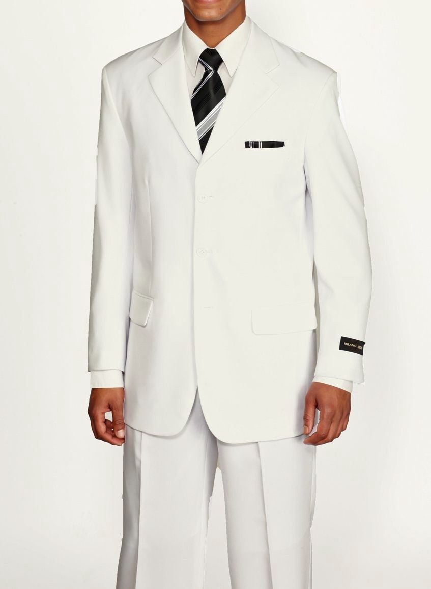 mens’ Polyester Basic Suit 3 Button by Fortino Landi Style 802P
