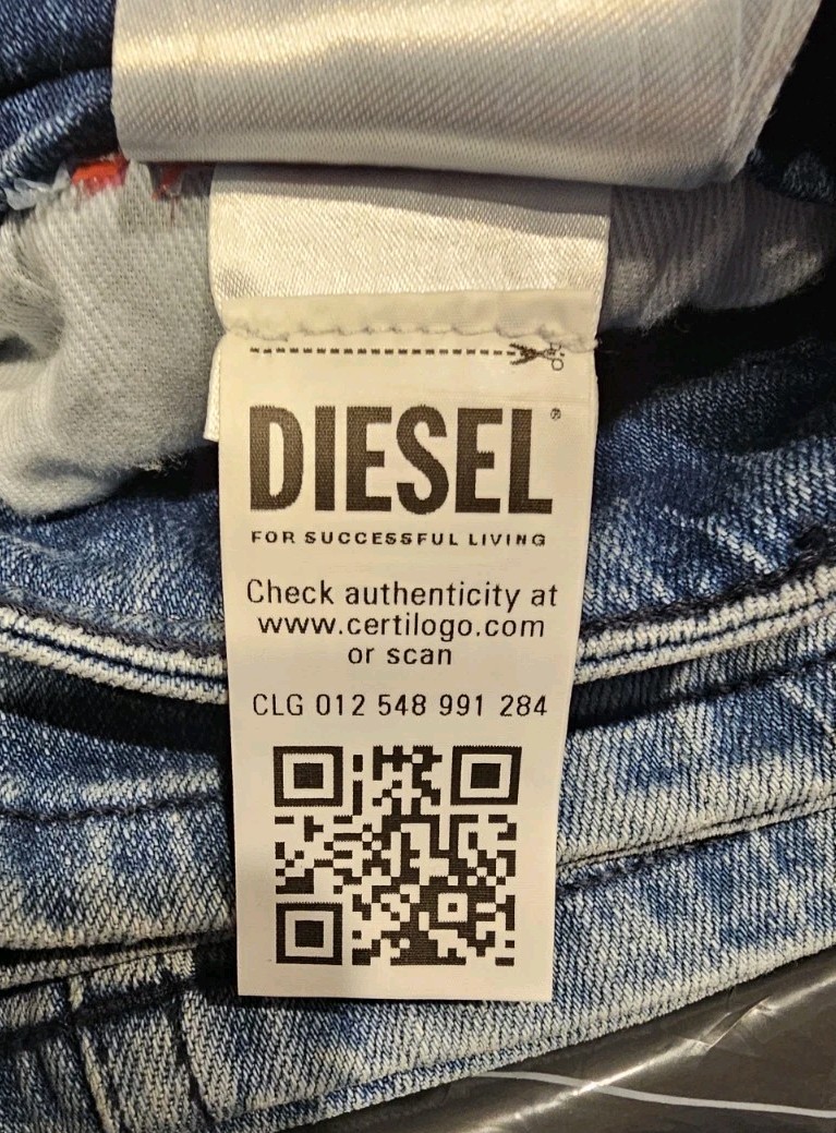 Diesel Thommer-R Slim Fit Jeans Mens 32×32 Light Blue Denim RB066 MSRP$195