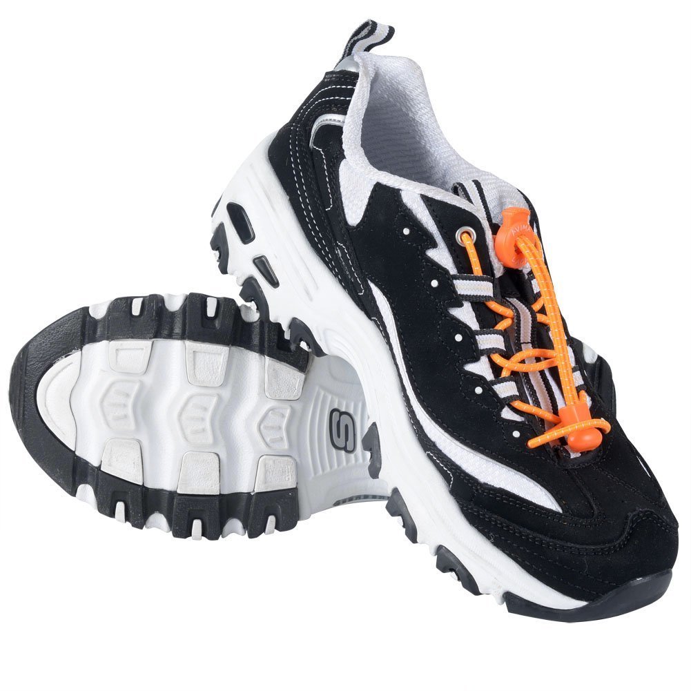 AVIMA Premium SPORTS LACES WITH LOCK – Elastic No Tie Shoelaces Orange – 10 Pack