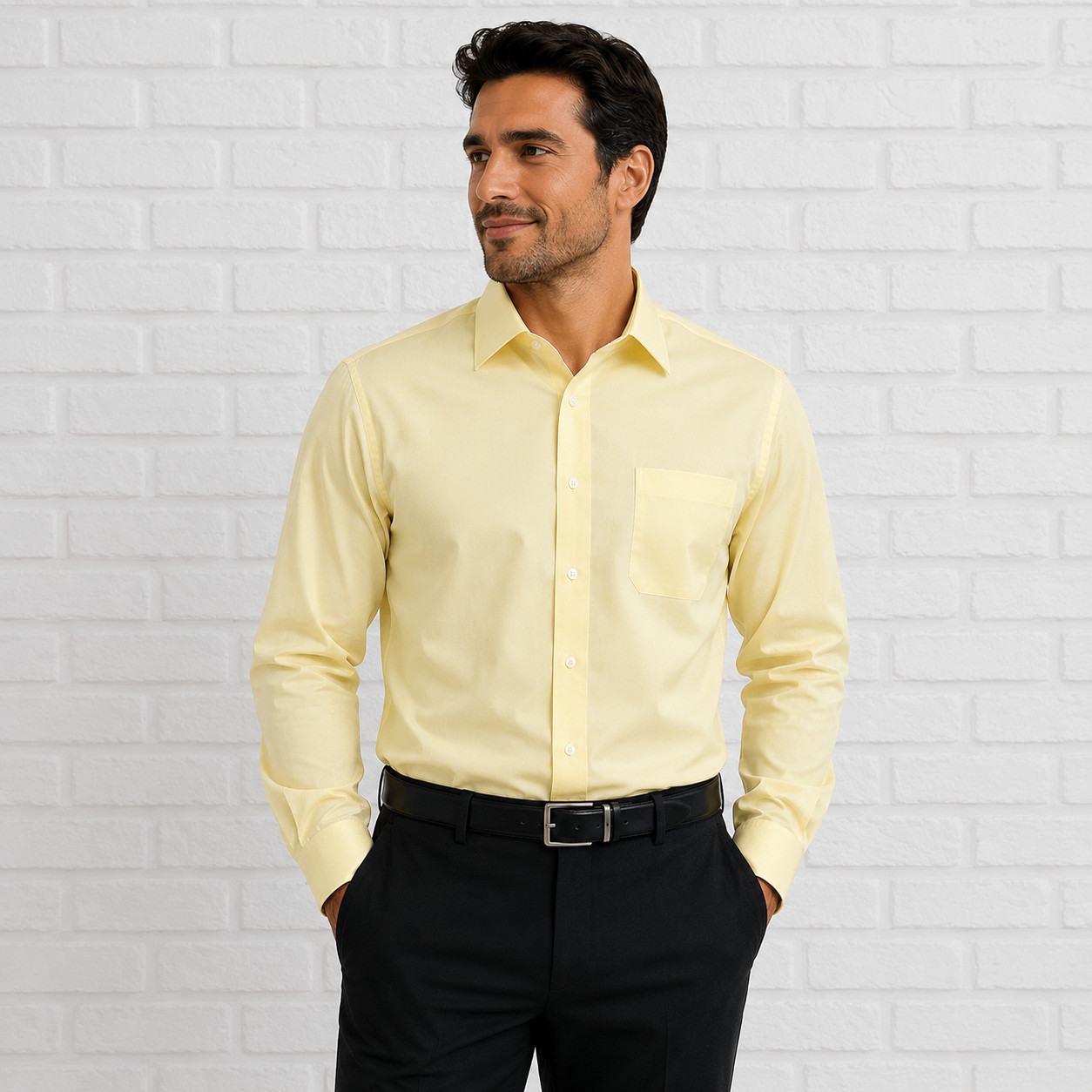Men’s Signature Daniel Cremieux Yellow Button-Down Shirt – XXL, 100% Cotton NEW